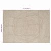 vidaXL Area Rugs Rectangular Natural and White 120 x 170 cm Jute