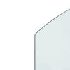 vidaXL Fireplace Glass Plate 80x50 cm