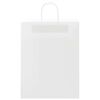 vidaXL Paper Bags 50 pcs with Handles White 32x12x42 cm