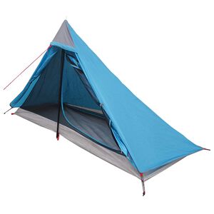vidaXL Backpacking Tent 222 x 85 x 125 cm Blue