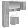 vidaXL Bathroom Cabinet Set 5 pcs Grey Sonoma 50 x 14.5 x 70 cm
