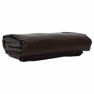 vidaXL Tarpaulin 650g / m² Brown 1.5 x 10 m Canvas with PVC Coating
