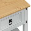 vidaXL Coffee Table with Drawer White 85 x 50 x 45 cm Solid Pine Wood