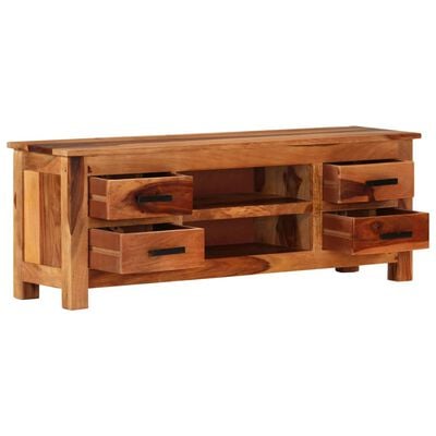 vidaXL TV Cabinet 110x30x40 cm Solid Sheesham Wood