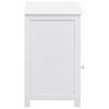 vidaXL Bedside Cabinet White 40x30x50 cm Paulownia Wood