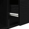 vidaXL TV Cabinet Black Oak 100x31x25.5 cm Engineered Wood