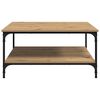 vidaXL Coffee Table Artisan oak 80 x 80 x 40 cm Engineered Wood