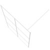 vidaXL Walk-in Shower Wall White 140x195 cm Clear ESG Glass