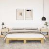 vidaXL Bed Frame without Mattress 200x200 cm Solid Wood Oak