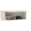 vidaXL Wall Cabinet for Garage with Gas-lift Door White
