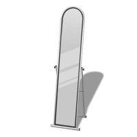 vidaXL Free Standing Floor Mirror Full Length Rectangular Grey