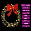 vidaXL Wreath with 80 LEDs Warm white 91 x 91 x 9 cm PET