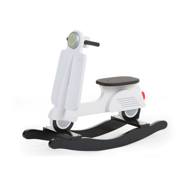 CHILDHOME Rocking Scooter White and Black