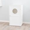 TRIXIE Cat House for Litter Box with 2 Storeys 53x90x58 cm White