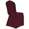 vidaXL Chair Cover Stretch Burgundy 12 pcs