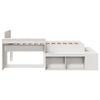 vidaXL Bed Frame without Mattress White 90x200 cm Solid Wood Pine
