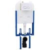 vidaXL Cistern Frame Height Adjustable White 50 x 8 x 131 cm Steel