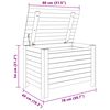 vidaXL Storage Box with Lid RANA 80x49x54 cm Solid Wood Pine