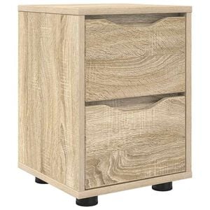 vidaXL Bedside Table Sonoma Oak 30.5 x 30 x 43 cm Engineered Wood