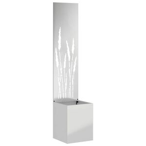 vidaXL Garden Privacy Screen Silver 32 x 150 cm Galvanised steel