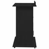 vidaXL Podium with Drawer Black Oak 55 x 55 x 107 cm Engineered Wood