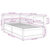 vidaXL Bookcase Bed without Mattress 90x200cm Solid Wood Pine