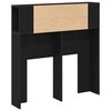 vidaXL Headboard Cabinet Black Oak 100 x 19 x 104.5 cm Engineered Wood