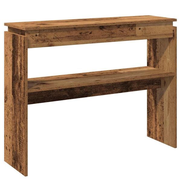vidaXL Console Table Old Wood 102x30x80 cm Engineered Wood