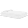 vidaXL Bed Frame without Mattress White Solid Wood 140x190 cm