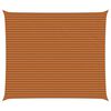 vidaXL Sun Shade Sail Orange and Brown 7 x 6 m 100% Polyester Oxford