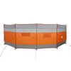vidaXL Camping Windbreak Grey and Orange 510x153 cm Waterproof