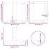 vidaXL Coffee Table Legs T-Shaped&nbsp;2 pcs White 30x25x(30-31) cm Steel
