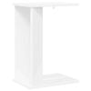 vidaXL End Table White 35 x 25 x 50 cm Engineered Wood