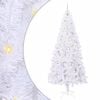 vidaXL Artificial Christmas Tree with Stand White 240 cm PVC and Steel