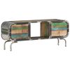 vidaXL TV Cabinet | Multicolour | Solid Reclaimed Wood, Iron | Medium