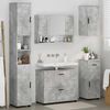 vidaXL Bathroom Furniture Set with Drawer 5 pcs Concrete Grey
