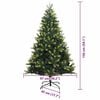 vidaXL Artificial Hinged Christmas Tree 150 LEDs Green 150 cm