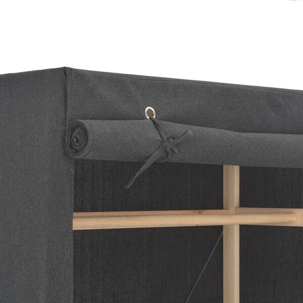 vidaXL Wardrobe Grey 79x40x170 cm Fabric
