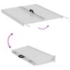 vidaXL Ramp for Wheelchair 270 kg Silver 92 x 73 x 5 cm Aluminium