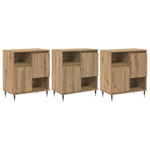 vidaXL Sideboards 3 pcs Artisan Oak