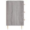 vidaXL Bedside Cabinet Grey Sonoma 40x40x66 cm Engineered Wood
