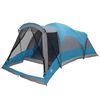 vidaXL Family Tent Tunnel 8-Person Blue Waterproof