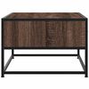 vidaXL Coffee Table Brown Oak 100x50x35 cm Engineered Wood and Metal