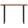vidaXL Garden Table Brown 100 x 55 x 70 cm Steel and DPC