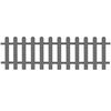 vidaXL Picket Fence WPC 200x60 cm
