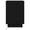 vidaXL Bedside Cabinets with LED Lights&nbsp;2 pcs Black 38x34x50 cm