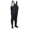 vidaXL Chest Waders with Boots Black Size 42