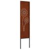 vidaXL Garden Privacy Screen Rusty 32 x 140 cm Weathering steel