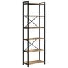 vidaXL Bookshelf 60 x 30 x 189.5 cm Engineered Wood Artisan Oak
