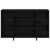 vidaXL Sideboard Black Oak 120 x 30 x 75 cm Engineered Wood